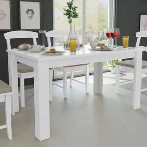 Blagovaonski stol 140 x 80 x 75 cm bijeli - Bijela 1 Bijela