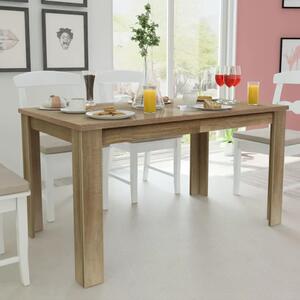 Blagovaonski stol 140 x 80 x 75 cm boja hrasta - Smeđa 1 Smeđa