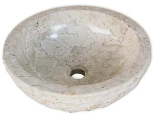 Mramorni Lavabo - Umivaonik 40 cm krem - Krema Krema