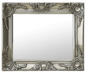 VidaXL Zidno ogledalo u baroknom stilu 50 x 40 cm srebrno