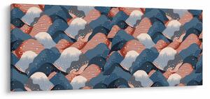 Slika - Valovi in ​​hribi (120x50 cm)