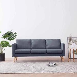 Trosjed Sofa od Tkanine Tamno Sivi - Tamno siva 1 Trosjedi Tamno siva