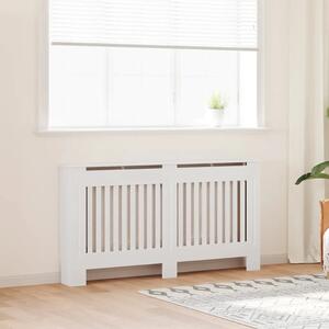 Bijeli konstruirano drvo Zaštitni Maska za radijator - Pokrov za radijator 152 cm - Bijela 152 x 19 x 81.5 cm 1 Bijela