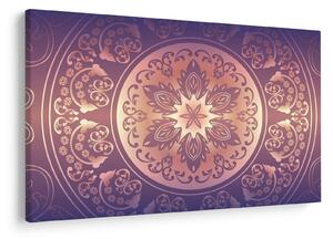 Slika - Mandala na vijoličnem prelivu (90x60 cm)