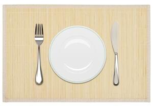 242107 6 Bamboo Placemats 30 x 45 cm Natural - Bež 1 Bež