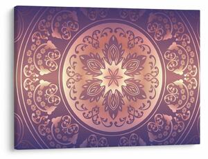 Slika - Mandala na vijoličnem prelivu (70x50 cm)