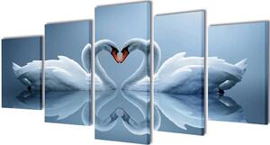 Zidne Slike na Platnu Set- Labud 200 x 100 cm - 200 x 100 cm 1 Labud 200 x 100 cm