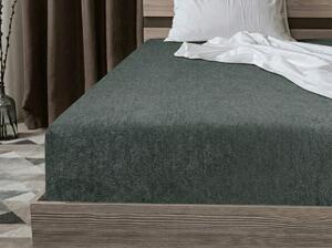 Frotirna plahta EXCLUSIVE zeleno-siva 90 x 200 cm