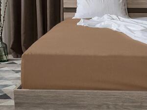 Jersey plahta EXCLUSIVE smeđa 160 x 200 cm