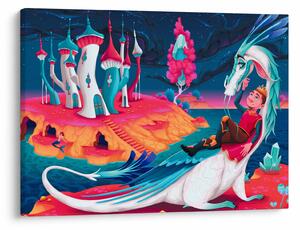 Slika - Princ in zmajeva princesa (70x50 cm)