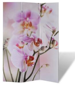 Paravan - Sklopiva sobna pregrada s uzorkom cvijeća 120 x 170 cm - Ružičasta 3 Ružičasta 3