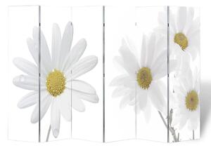 Paravan - Sklopiva sobna pregrada s uzorkom cvijeća 217 x 170 cm - Ružičasta 6 Ružičasta 6