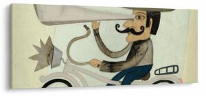 Astronom na kolesu (120x50 cm)