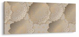Slika - Mandale v zlatih tonih (120x50 cm)