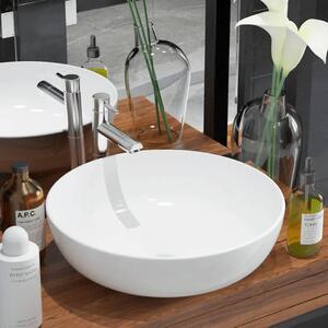 Lavabo - Umivaonik Okrugli Keramički Bijeli 41 5x13 5 cm - Bijela Bijela
