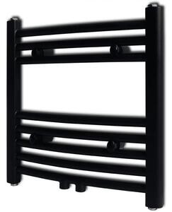 Crni kupaonski radijator za centralno grijanje zaobljeni 480 x 480 mm - Crna 480 x 480 mm 1 Zakrivljeni