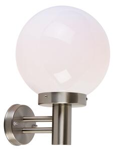 Moderna vanjska zidna svjetiljka čelični nehrđajući čelik IP44 - Sfera