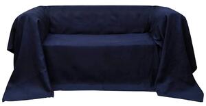 Prekrivač za Kauč Mikro-fiber Tamno Plavi 210 x 280 cm - Modra 210 x 280 cm 1 Modra