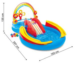 Intex 57453NP Rainbow vodeni park s toboganom