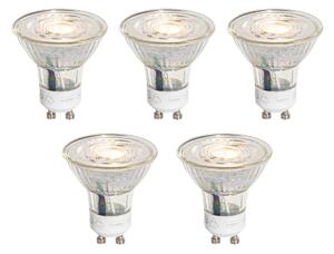 Set od 5 GU10 50mm LED žarulja s 3-stupanjskim prigušivanjem Kelvina, 4.9W 450 lm 2000-2700K