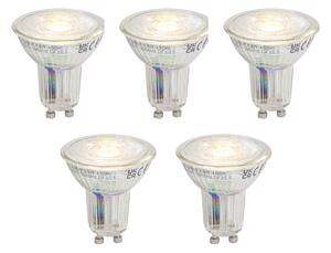Set od 5 GU10 LED žarulja s prigušivanjem 3,9W 450 lm 3000K