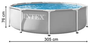 Intex 26700ND Prism Frame bazen 305x76 cm (metalni okvir, 4485L)