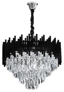 Visilica s kristalima G063-CP 50cm BLACK