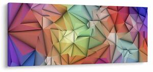 Slika - Poligonalna abstrakcija (120x50 cm)