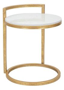 Okrugao pomoćni stol s mramornom pločom ø 40,5 cm Round Marble – Mauro Ferretti