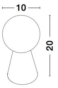 ZERO STOLNA LAMPA G9 IP20/BIJELA NL9577011