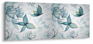 Slika - Modri ​​metulji (120x50 cm)