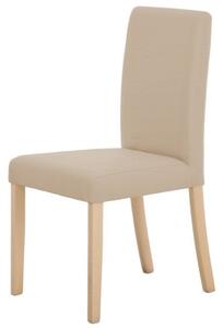 Blagovaonska stolica LORA BASIC II-Bež / hrast noge