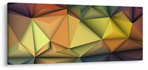 Slika - Poligonalna 3D abstrakcija (120x50 cm)