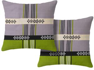 Set od 2 kom ukrasnih jastučnica DANIELA 45x45 cm, zelena