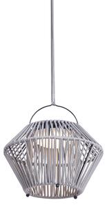 Boemska stolna svjetiljka siva, uklj. LED, mogućnost prigušivanja u 3 koraka, IP54, solarno punjenje - Duco
