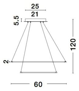 DEA VISILICA LED 75W/3000K/5260lm/IP20/MATT BIJELA NL17222002