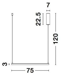 ETERNA VISILICA LED 40W/3000K/3000lm/DIMM/IP20/BIJELA NL9990733
