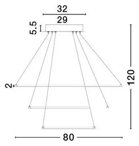 DEA VISILICA LED 130W/3000K/6820lm/DIMM/IP20/MATT BIJELA NL17222001 D