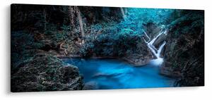 Slika - Čarobna noč v tropskem gozdu (120x50 cm)