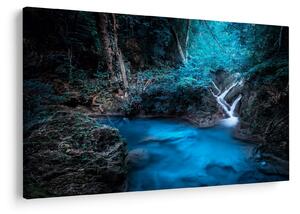 Slika - Čarobna noč v tropskem gozdu (90x60 cm)