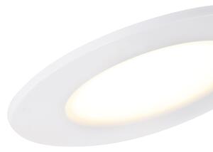 Komplet od 6 bijelih udubljenih točaka, uključujući LED u 3 koraka s mogućnošću zatamnjivanja IP65 - Blanca