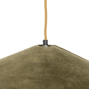 Lampa za visenje u zelenoj baršunu s trskom 60 cm - Okovci Can