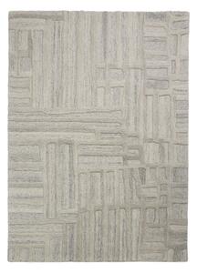 Sivo-bež ručno rađen vunen tepih 140x200 cm Elva – Flair Rugs