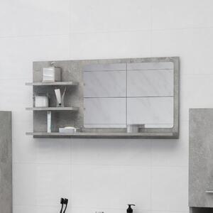 VidaXL Kupaonsko ogledalo boja betona 90x10,5x45 cm konstruirano drvo