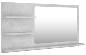 VidaXL Kupaonsko ogledalo boja betona 90x10,5x45 cm konstruirano drvo