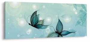 Slika - Modri ​​metulji (120x50 cm)