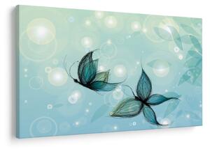 Slika - Modri ​​metulji (90x60 cm)