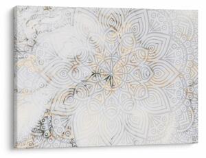 Slika bele mandale (70x50 cm)
