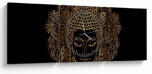 Slika zlatega Bude (sa satom) (90x30 cm)