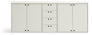 Krem komoda 197x80x40 cm Wally – Teulat